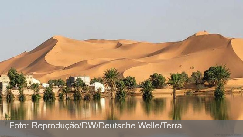 Rios se formam no deserto do Saara após tempestades raras