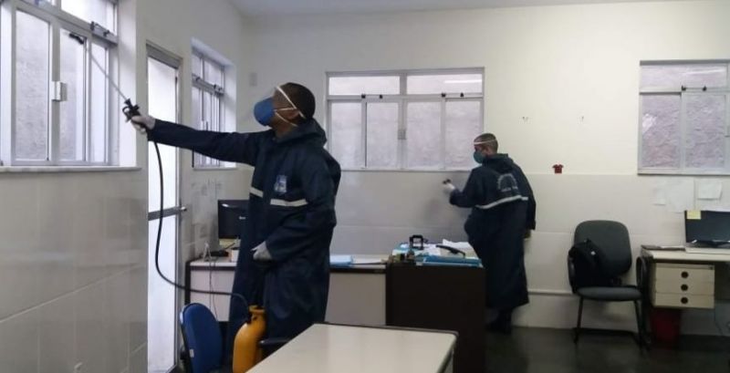 Guarda Municipal de Juiz de Fora reforça descontaminação em duas secretarias municipais