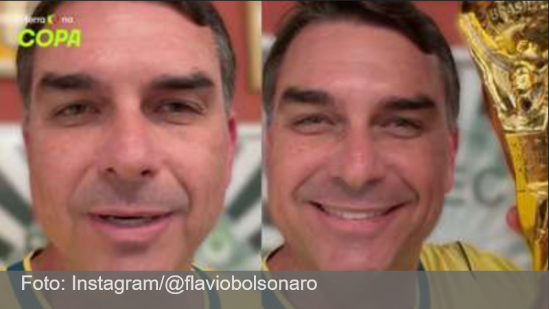 Flávio Bolsonaro sai em defesa de Neymar após Lula chamar jogador de ‘convocado home office’