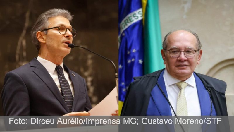 Gilmar Mendes pede a Moraes a inclusão de Romeu Zema no inquérito das fake news