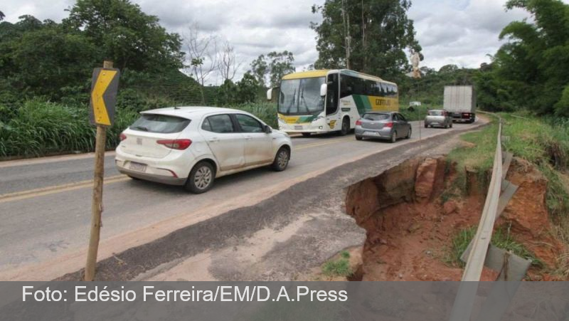 Problemas persistem em importante estrada de MG, mesmo após obras