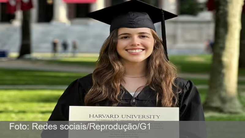 Brasileira que teve a maior nota da turma de Harvard em 2025 largou medicina na USP, onde estudava com a irmã gêmea