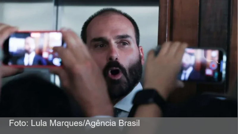 Eduardo Bolsonaro diz que julgamento do STF é ‘sem pé nem cabeça’ e visa tirá-lo das eleições