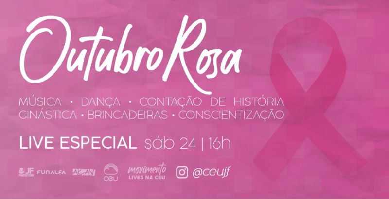 JF: Praça CEU promove “live” cultural em apoio ao “Outubro Rosa”