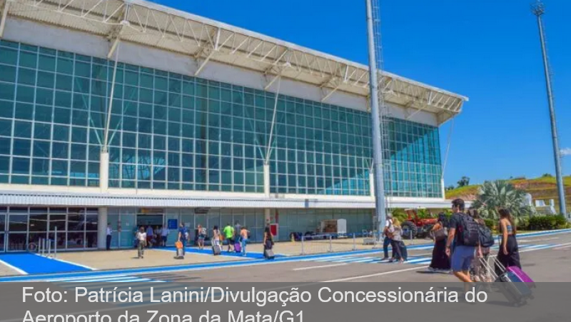 Aeroporto da Zona da Mata registra aumento de 14% na movimentação de passageiros
