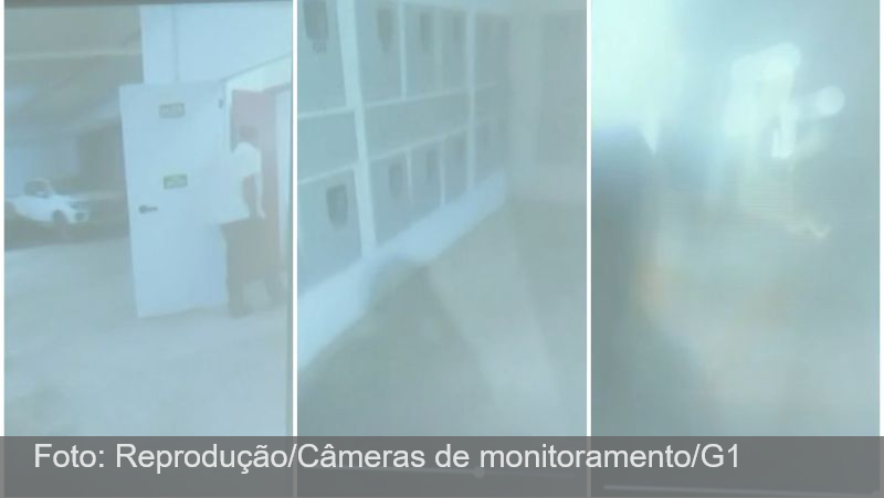 VÍDEO mostra momento em que síndico ataca corretora em subsolo de prédio em Caldas Novas; assista