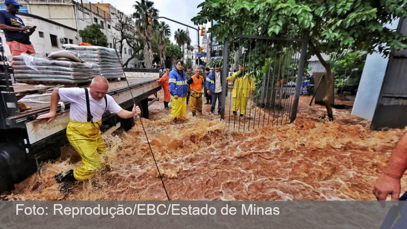 Chuva no Sul do país acende alerta em Minas
