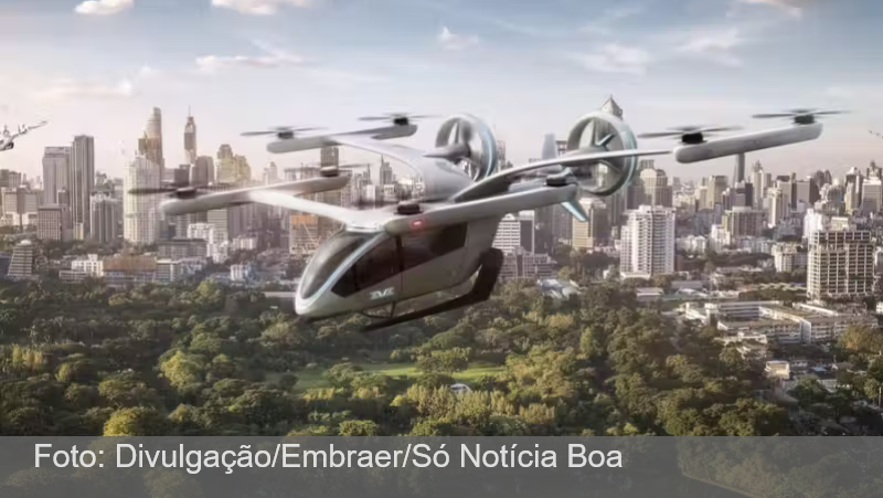 Primeira fábrica de carros voadores do Brasil será em SP, anuncia Embraer