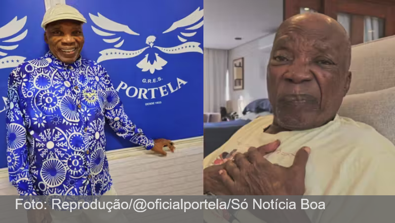 Longe dos palcos desde 2022, Milton Nascimento se emociona ao ouvir samba da Portela em homenagem a ele; vídeo