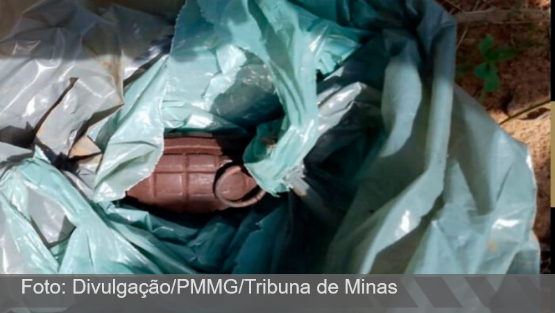 Granada é encontrada no lixo em Tabuleiro