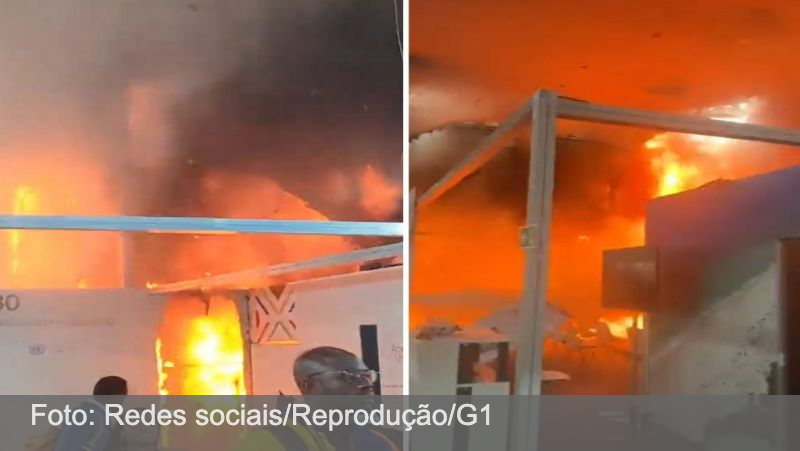 Incêndio atinge parte da estrutura da COP30 e paralisa negociações em Belém