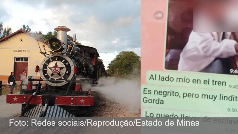 MG: Argentino é preso por racismo contra criança durante passeio de Maria Fumaça em Tiradentes: “Posso levá-lo como escravo”