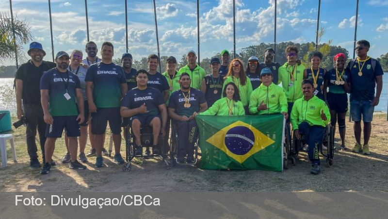 Brasil conquista 11 ouros e lidera competições internacionais de canoagem paralímpica no Uruguai