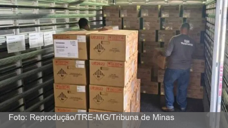 Juiz de Fora recebe 1.296 urnas eletrônicas para as Eleições 2026