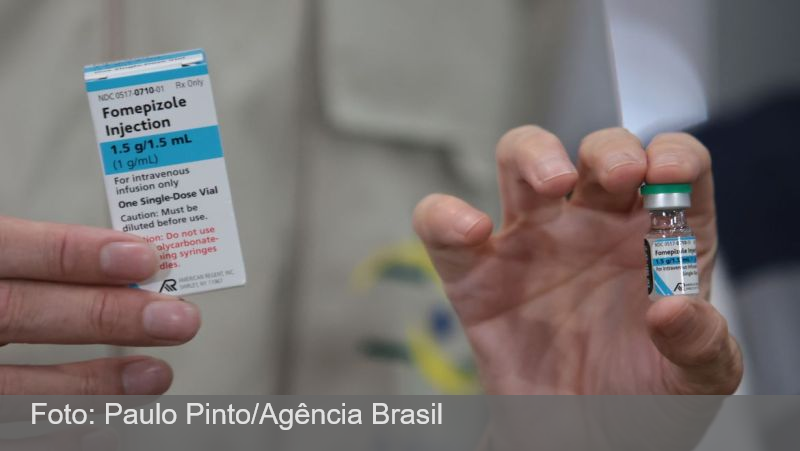 Brasil recebe 2,5 mil unidades de fomepizol, antídoto contra metanol