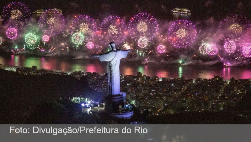 Rio: queima de fogos de 16 minutos marca virada em Copacabana