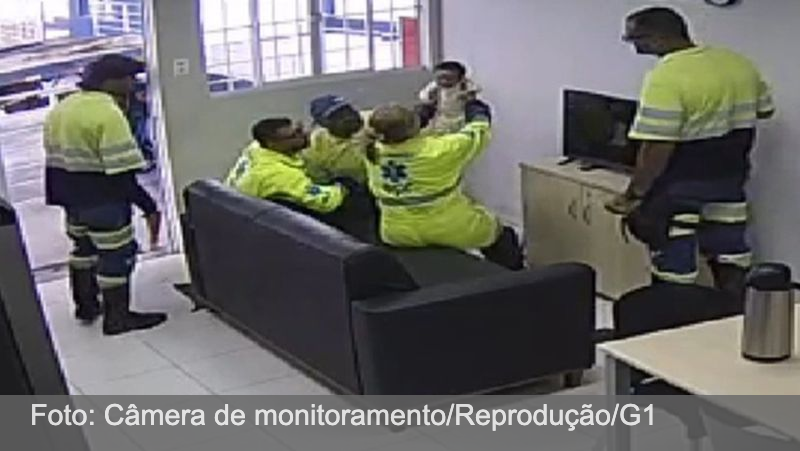 VÍDEO: Bebê de 2 meses é salva por socorristas após se engasgar com mamadeira na BR-040