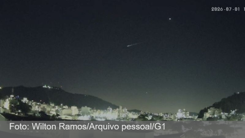 Meteoro ilumina o céu de Minas Gerais e é visto em Juiz de Fora