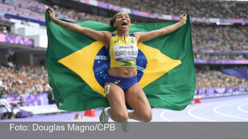 Rayane Soares ganha ouro e bate o recorde mundial nos 400m nos Jogos Paralímpicos de Paris