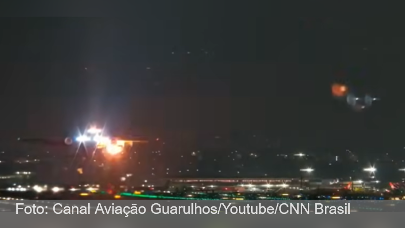 Explosão em avião em Guarulhos pode ter sido por objetos, diz especialista