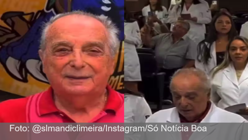 Aos 87 anos, idoso é o calouro mais velho de medicina do Brasil; nunca desistiu!