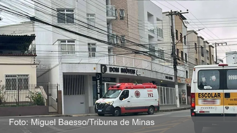 JF: Acidente com motociclista provoca retenção no trânsito da Olegário Maciel