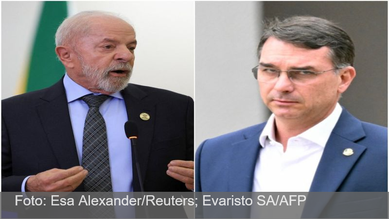 Datafolha: Lula tem 46% e Flávio Bolsonaro 43% das intenções de voto no 2º turno, diz pesquisa