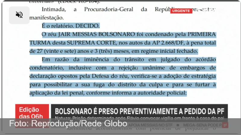 Bolsonaro violou tornozeleira por volta de meia-noite e poderia fugir, diz Moraes