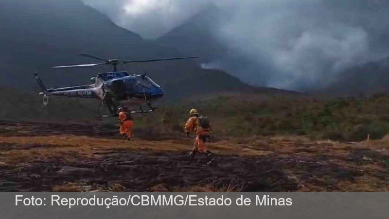 Luta contra incêndios tem 119 combatentes na linha de fogo em Minas