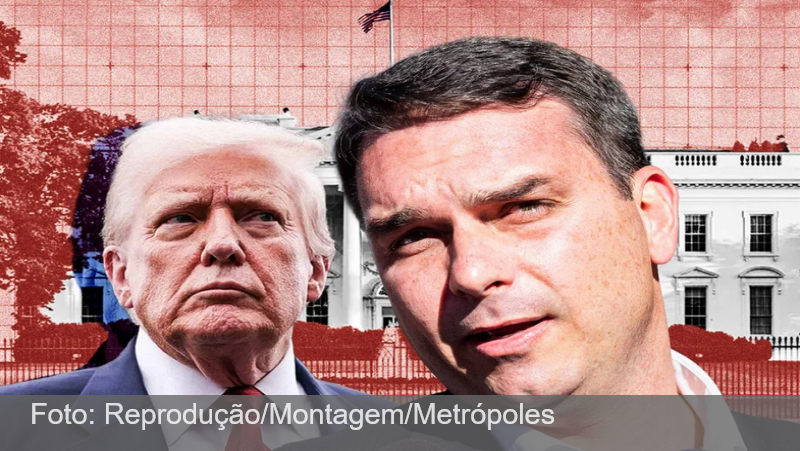 Flávio Bolsonaro terá encontro com Trump na Casa Branca