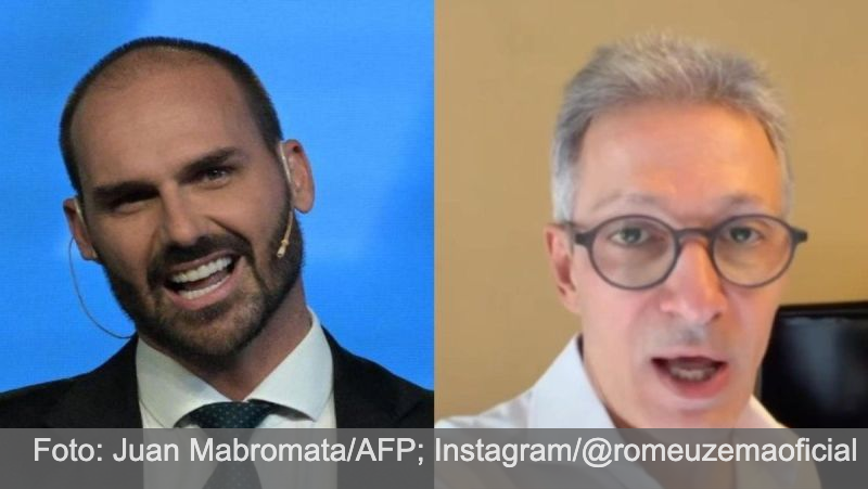Eduardo Bolsonaro chama Novo, de Zema, de ‘papel higiênico da esquerda’