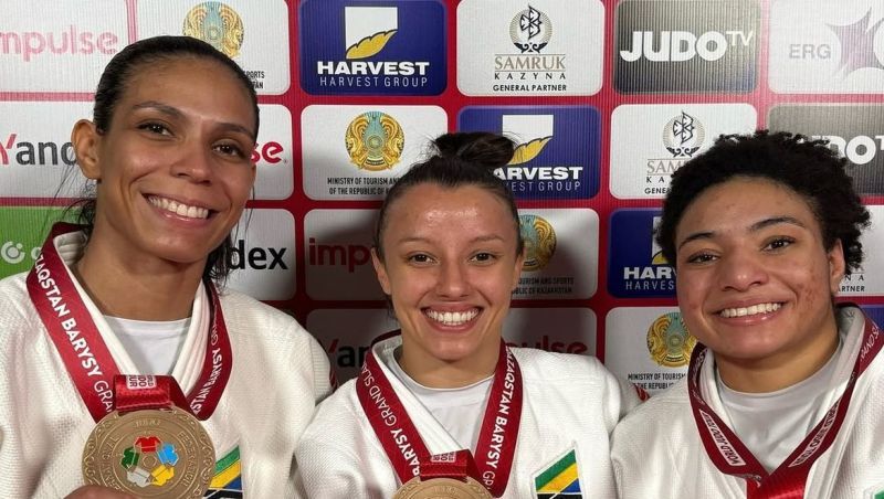 Brasileiras garantem três bronzes em 1º dia de Grand Slam de Judô