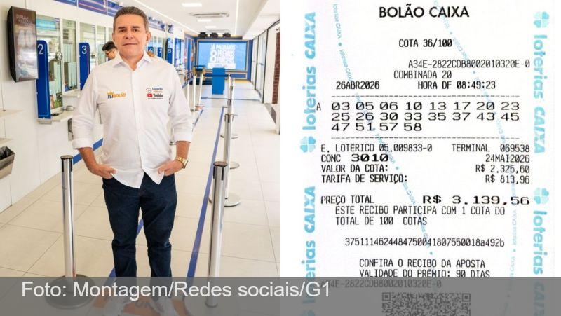 Dono de lotérica no Ceará é um dos ganhadores de prêmio de R$ 168 milhões na Mega-Sena