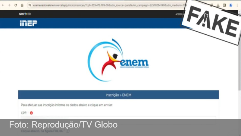 35 mil candidatos caíram em golpe do site falso do Enem