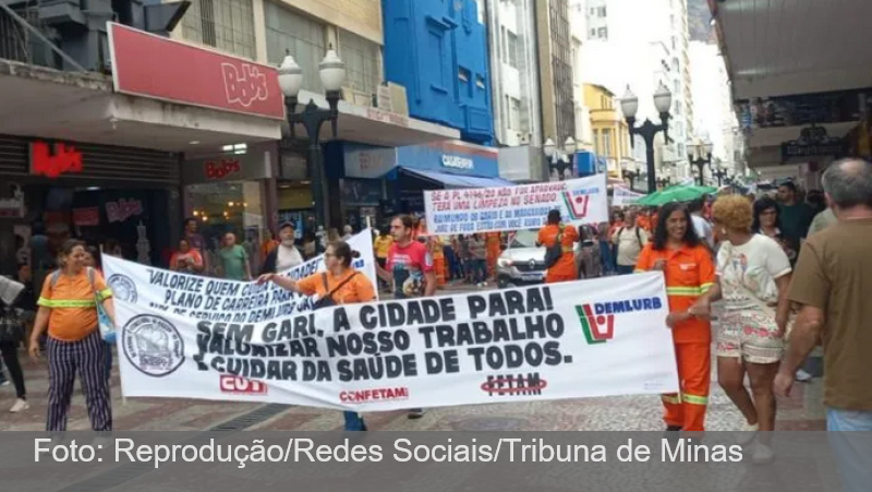 Garis de Juiz de Fora se mobilizam por piso nacional da categoria