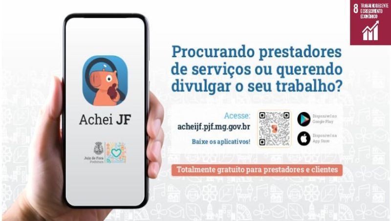 Achei JF tem mais de cem categorias de profissionais oferecendo serviços em Juiz de Fora