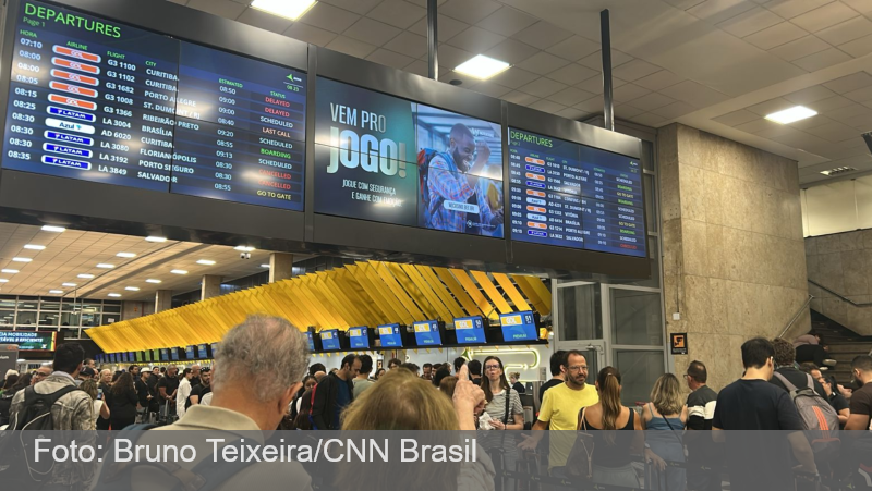 Aeroportos de SP têm mais de 340 voos cancelados após vendaval