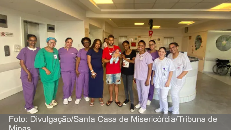 Bebê se antecipa e é o primeiro a nascer em Juiz de Fora em 2026