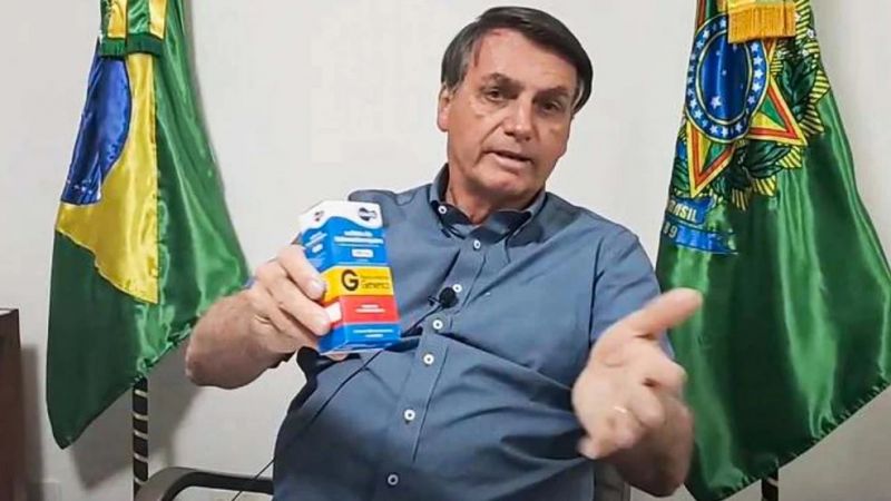 Vídeo em que Bolsonaro defende tratamento sem eficácia contra Covid é removido pelo YouTube