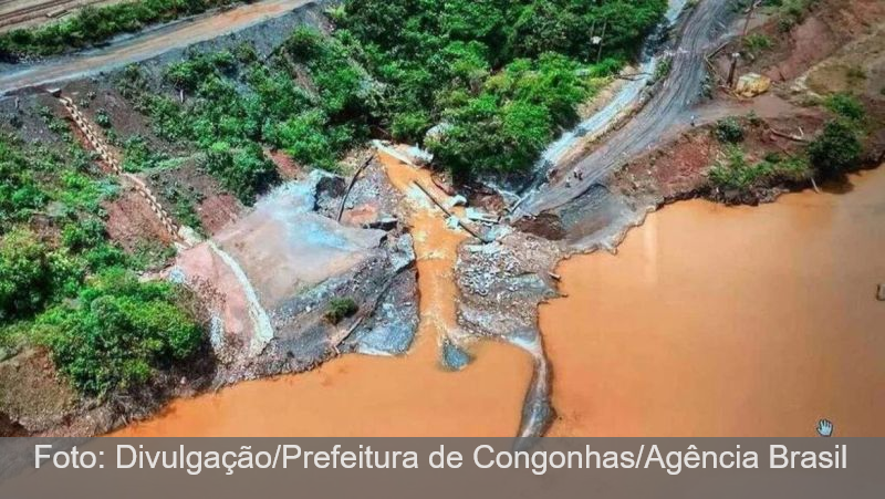 Congonhas confirma terceiro vazamento em mina, em menos de uma semana