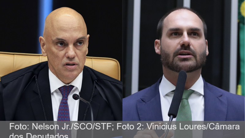 DPU diz ao STF que Moraes não pode julgar ação contra Eduardo Bolsonaro
