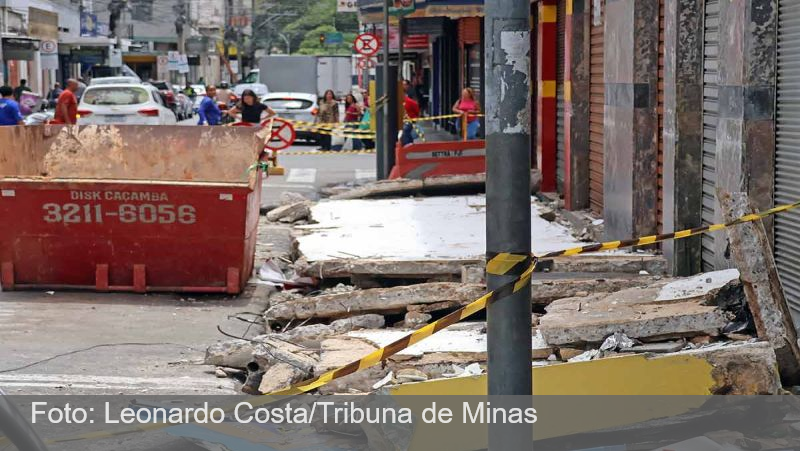 Polícia Civil instaura inquérito para apurar desabamento de marquise em Juiz de Fora