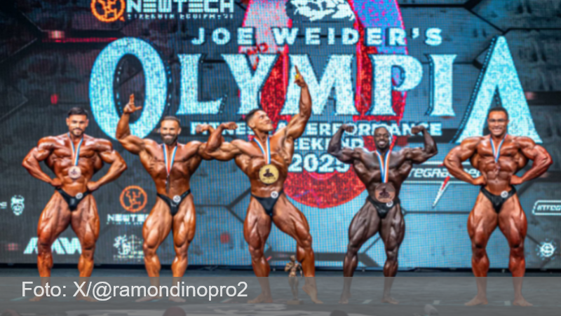Brasileiro Ramon Dino conquista título inédito no Mr. Olympia, principal evento de fisiculturismo