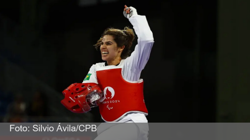 Lutadora mineira leva primeiro ouro no taekwondo em estreia nos Jogos Paralímpicos