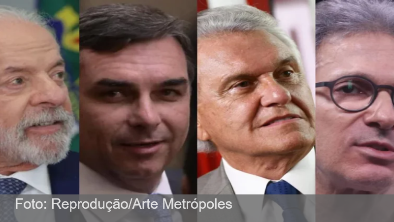 Big Data: Lula supera Flávio Bolsonaro e empata com Caiado e Zema no 2º turno