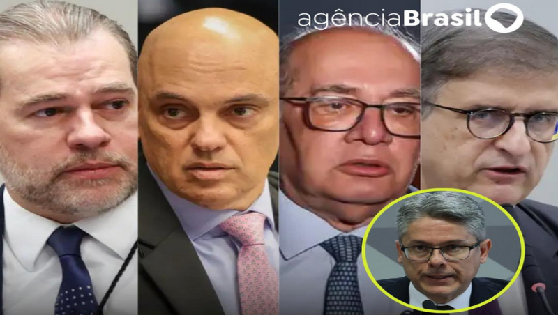 Relator da CPI pede indiciamentos de Toffoli, Moraes, Gilmar e Gonet