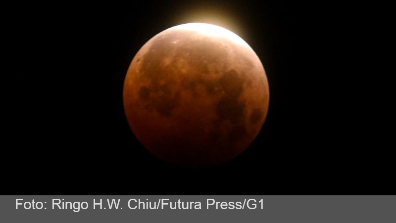 Eclipse total da Lua ocorre neste domingo e será visível em todo o Brasil