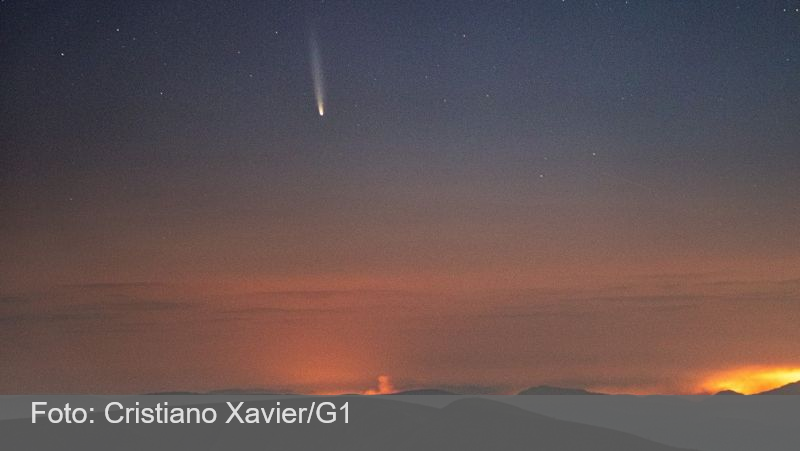 Fotógrafo registra passagem do ‘Cometa do Século’; fenômeno pode ser visto em todo o Brasil