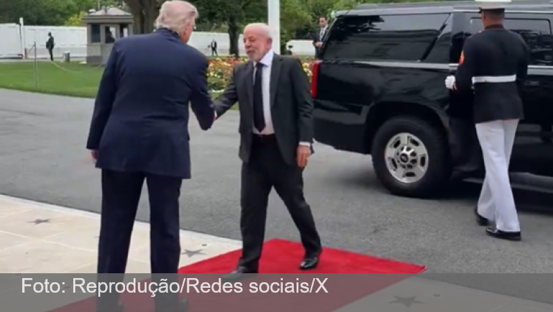 Lula chega à Casa Branca para encontro com Trump