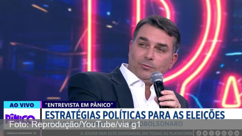 Flávio Bolsonaro afirma que Michelle e Carlos são pré-candidatos ao Senado e Jair Renan, à Câmara